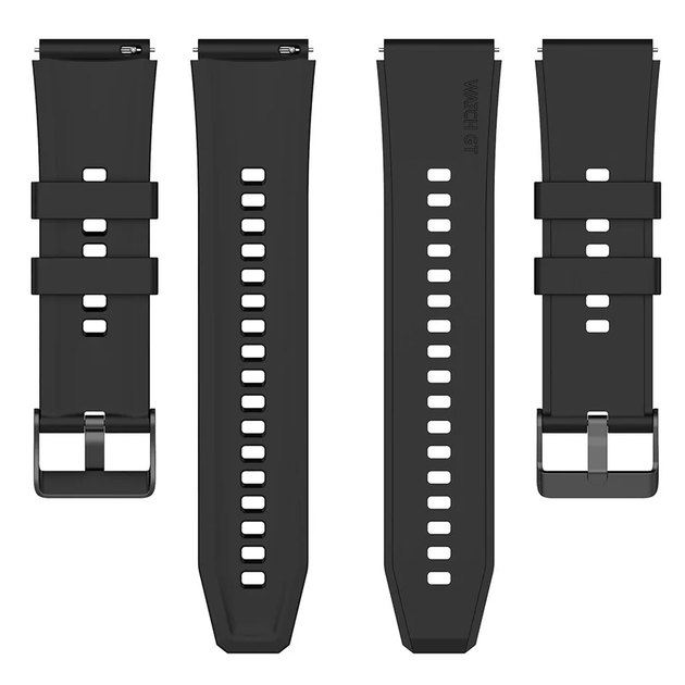 Ремешок для Zepp E - черный / ширина крепления 20мм / силикон / Watchbands GT (W46-2WB26608032) - изображение 5