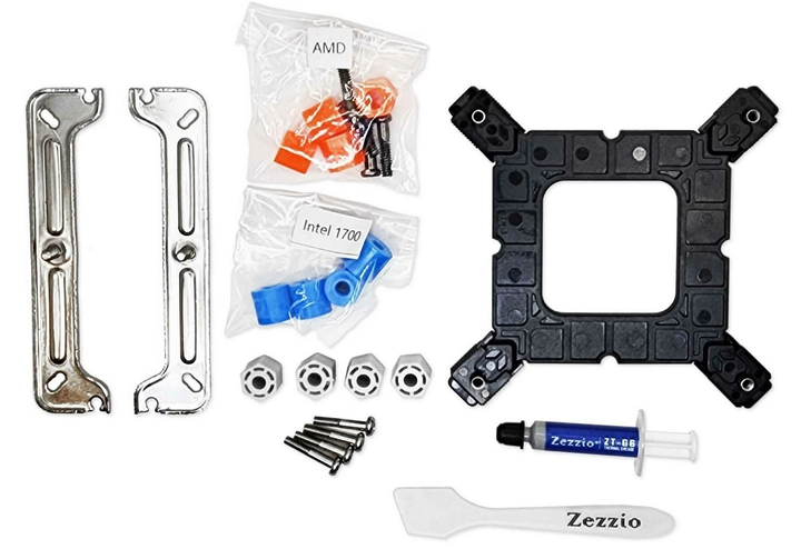 Процессорный кулер Zezzio ZH-C400 ARGB (120mm/4 pin PWM/4 тепл.трубки/TDP 145W) - изображение 6