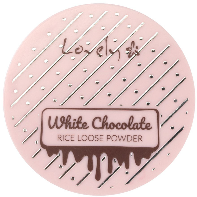 Фіксуюча рисова пудра для обличчя Lovely White Chocolate Loose Powder для всіх типів шкіри 8 г (5901801697404) - зображення 1