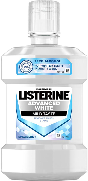 Płyn do płukania jamy ustnej Listerine Advanced White Mild Taste 1000 ml (3574661491967) - obraz 1
