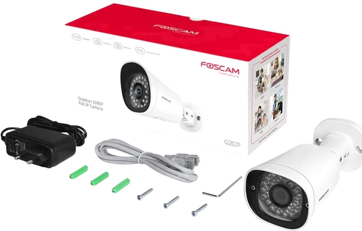 Kamera IP Foscam G2EP Biała (6954836036549) - obraz 7