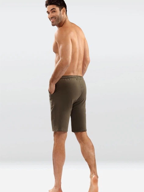 Шорти бавовняні чоловічі DKaren Sam M Хакі (5903251463783) - зображення 4