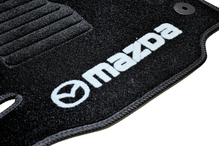 Ворсовые коврики в салон авто AVTM на для MAZDA CX-5 12-16 5шт Мазда ЦХ-5 черные АМ0015746 - изображение 4