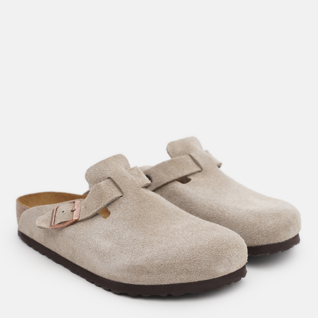 Женские сабо Birkenstock Boston 0560771 Regular 40 Серо-бежевые ...