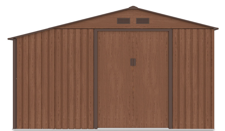 Садовий будиночок металевий HardMaster MADISON 11x6 волоський горіх 342x191 см 003993 - Фото 2 Садовий будиночок металевий HardMaster MADISON 11x6 волоський горіх 342x191 см 003993 - зображення 2