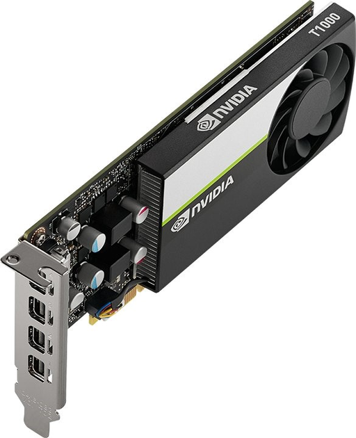 Відеокарта PNY PCI-Ex Quadro T1000 4GB GDDR6 (128bit) (1455/8000) (4 x miniDisplayPort) (VCNT1000-PB) - зображення 2