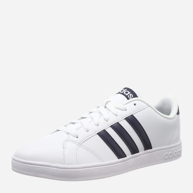 Tenisówki męskie ze skóry naturalnej do kostki Adidas Baseline AW4618 44 (UK 9.5) Białe (4056565993383) - obraz 2