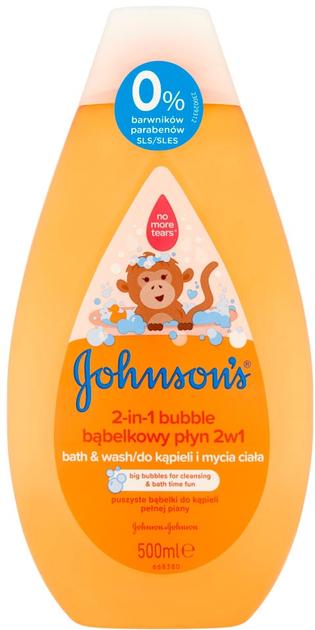 Лосьйон для ванни та тіла Johnson & Johnson Johnson's Bubble 2 в 1 500 мл (3574669908429) - зображення 1