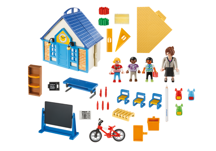 Ігровий набір фігурок Playmobil City Life Переносна школа (4008789056627) - зображення 2