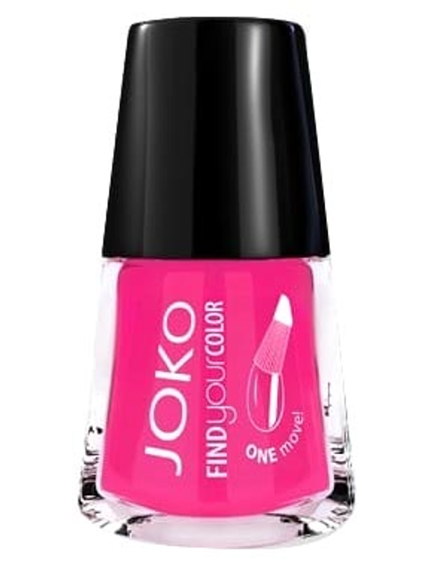 Неоновий лак для нігтів Joko Find Your Color з вінілом 202 Trendy Parrot 10 мл (5903216405711) - зображення 1