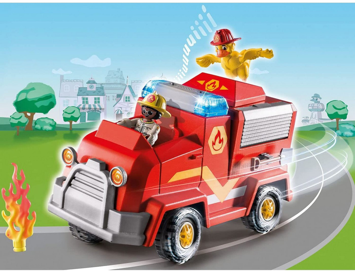 Zestaw figurek do zabawy Playmobil Duck On Call Fire Truck (4008789709141) - obraz 2