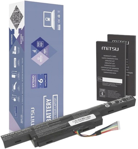 Bateria Mitsu do laptopów Acer Aspire E5-475/E5-575 10.8V-11.1V 4400 mAh (5903050378103) - obraz 1