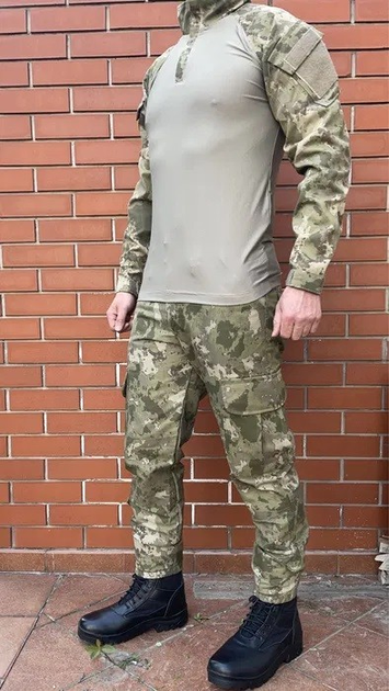 Тактическая военная форма (убакc + брюки) комуфляж оливия , размер XXL - изображение 1