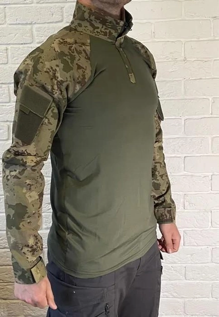 Тактическая рубашка Убакс Bikatex оливия, размер S , вставка темно зеленая - изображение 1
