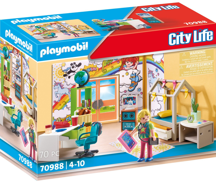 Zestaw do zabawy z figurką Playmobil City Life Pokoj nastolatka (4008789709882) - obraz 1