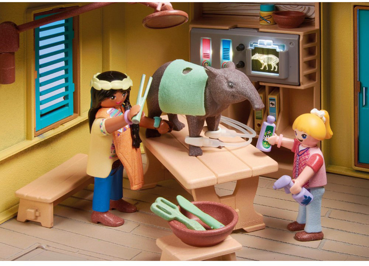 Ігровий набір фігурок Playmobil Research Station With Night Light And Compass (4008789710079) - зображення 4