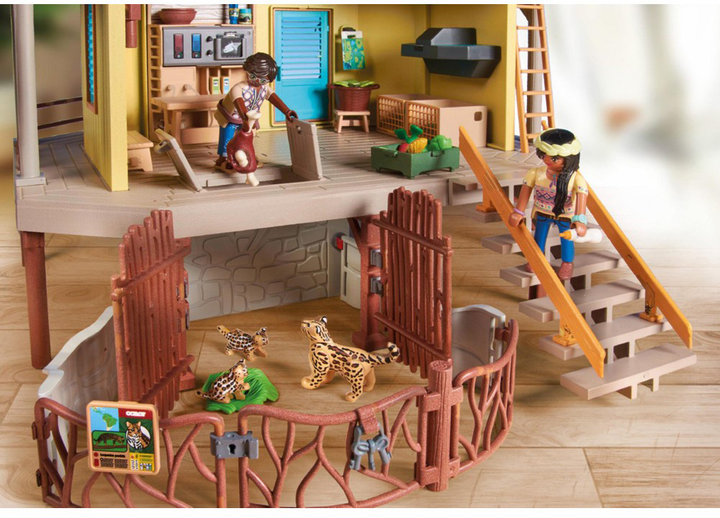 Ігровий набір фігурок Playmobil Research Station With Night Light And Compass (4008789710079) - зображення 5