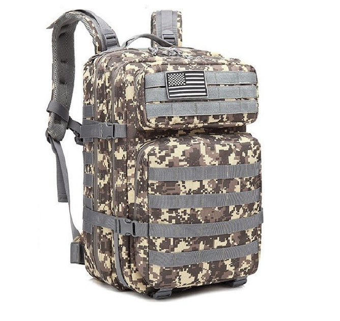Тактичний рюкзак Armour Tactical B1145 Oxford 900D (з системою MOLLE) 45 л Сірий піксель - зображення 1