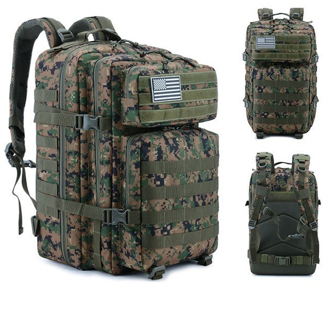Тактический рюкзак Armour Tactical B1145 Oxford 900D (с системой MOLLE) 45 л Зеленый пиксель - изображение 2