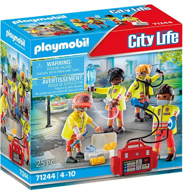 Ігровий набір Playmobil City Life 71244 Команда швидкої допомоги (4008789712448) - зображення 1