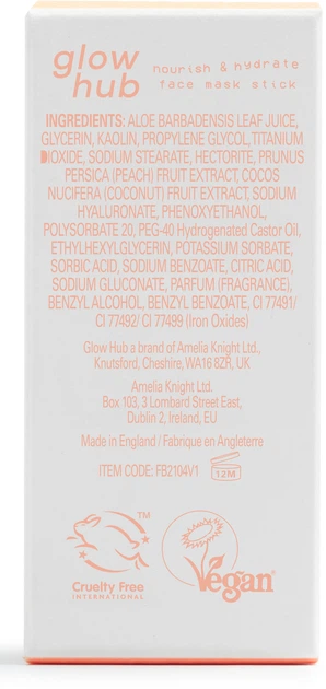 Очищающая маска-стик Glow Hub Nourish & Hydrate Cleansing Face Mask Stick 35 г (5019607247546) - изображение 5
