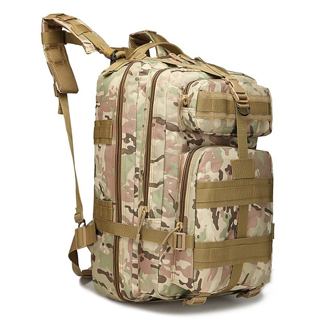 Тактический штурмовой военный рюкзак Armour Tactical B45 Oxford 600D (с системой MOLLE) 45 литров Мультикам - изображение 1