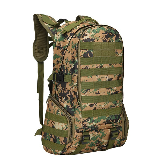 Тактичний штурмовий військовий рюкзак Armour Tactical C30 Oxford 600D (з системою MOLLE) 30 літрів Зелений піксель - зображення 1