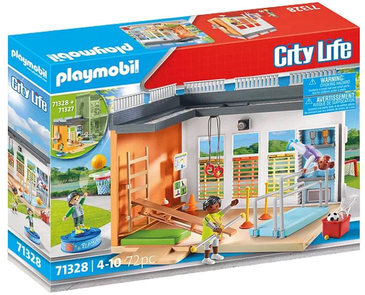 Zestaw do zabawy Playmobil City Life 71328 Rozbudowa: Hala sportowa (4008789713285) - obraz 1