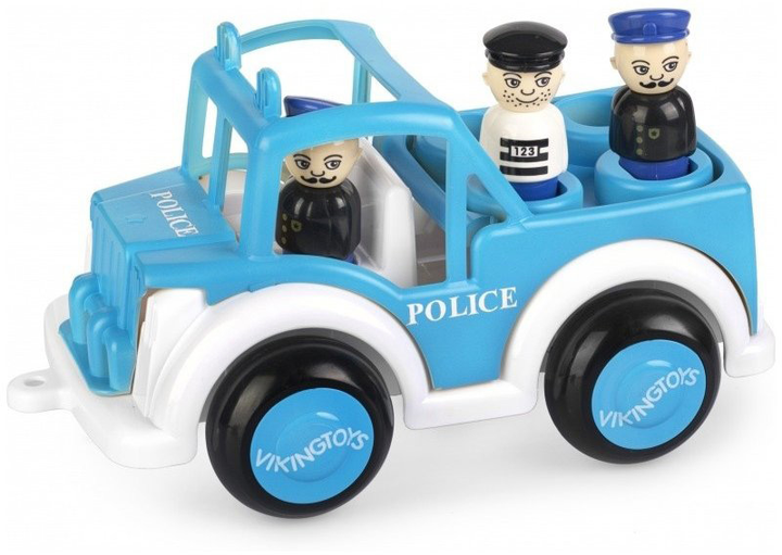 Zestaw do zabawy Dante Viking Toys Jumbo Samochód policyjny z figurkami (7317670012695) - obraz 1