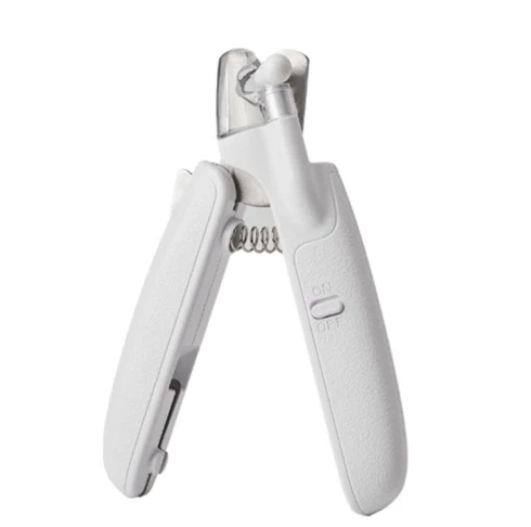 AnimAll Groom Кігтеріз з LED підсвіткою та контейнером для збору кігтів, білий - Фото 2 AnimAll Groom Кігтеріз з LED підсвіткою та контейнером для збору кігтів, білий - зображення 2