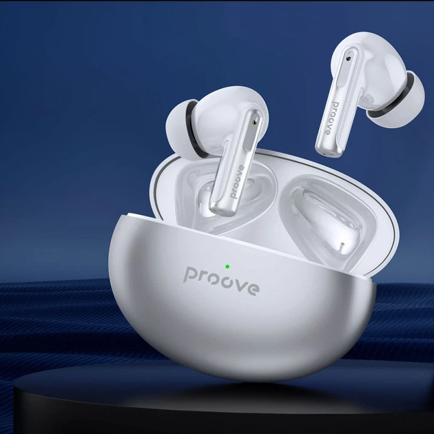 Бездротові навушники Proove Thunder Buds TWS with ANC silver | Вакуумні Bluetooth навушники з шумозаглушенням 483990012 - зображення 5