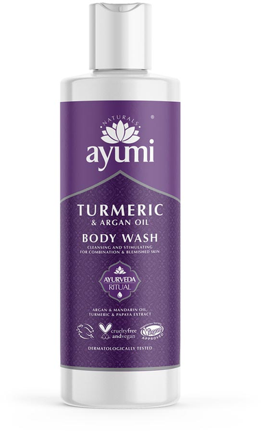 Płyn do mycia ciała Ayumi Turmeric Argan Oil Body Wash rozjaśniająco odżywczy 250 ml (5025042030261) - obraz 1