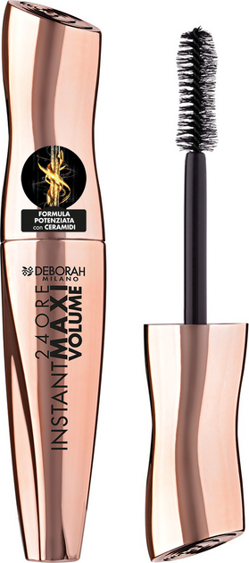 Tusz do rzęs Deborah Instant Maxi Volume Mascara With Ceramides zwiększający objętość czarny 12 ml (8009518415421) - obraz 1