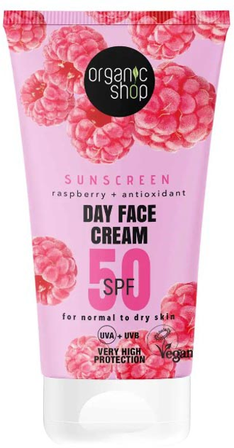 Сонцезахисний денний крем для обличчя Organic Shop 50 SPF 50 мл (4743318141671) - зображення 1