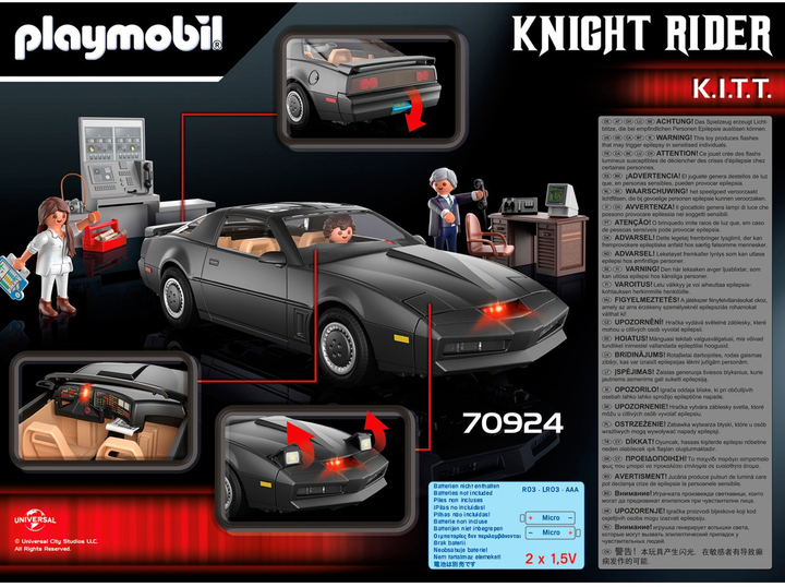 Zestaw figurek do zabawy Playmobil Knight Rider K.I.T.T (4008789709240) - obraz 10