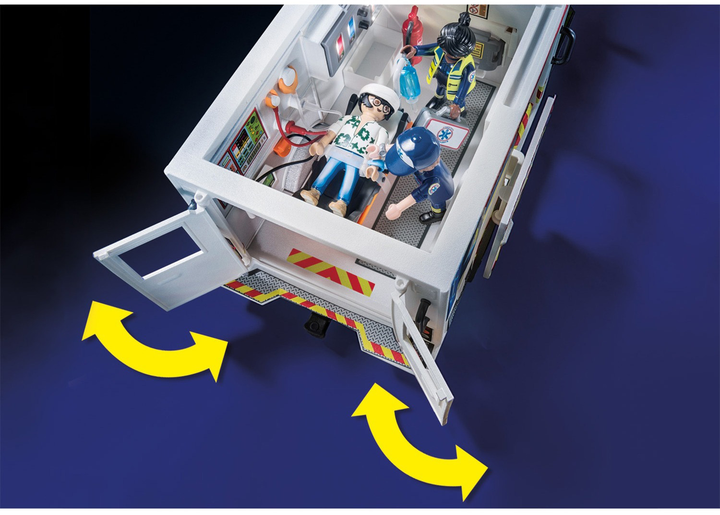 Zestaw figurek do zabawy Playmobil City Action Ambulans pogotowia ratunkowego US (4008789709363) - obraz 5