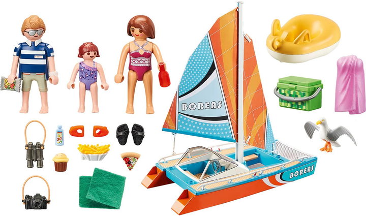 Zestaw figurek do zabawy Playmobil Family Fun Katamaran (4008789710437) - obraz 2