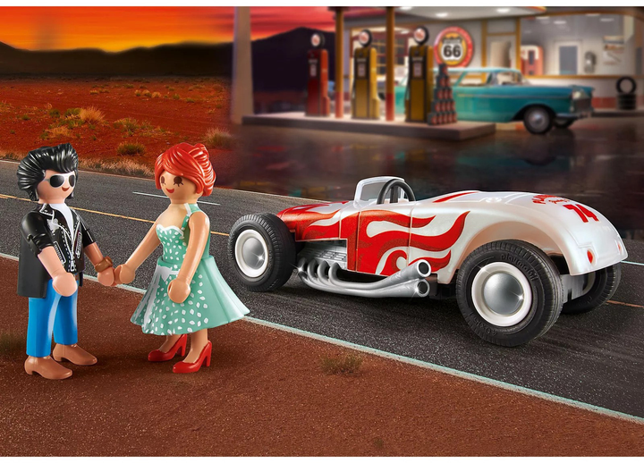 Ігровий набір фігурок Playmobil City Life Стартовий набір Hot Rod (4008789710789) - зображення 4