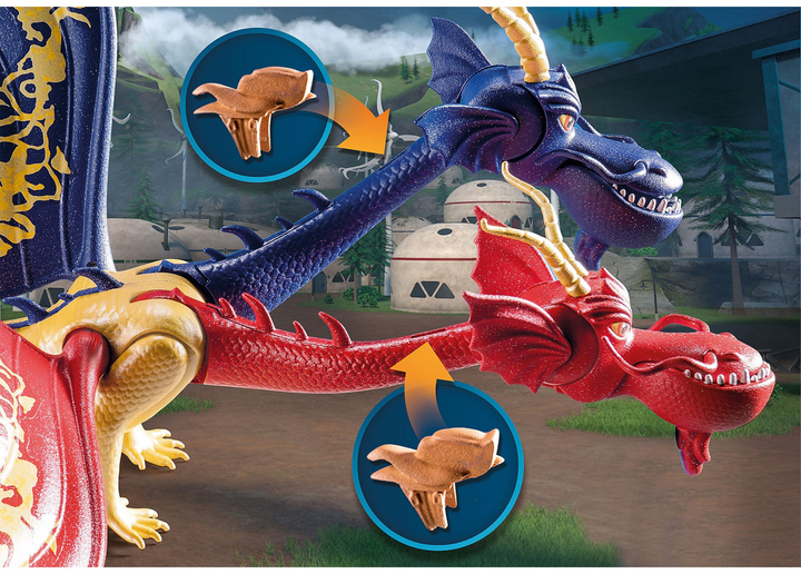 Zestaw figurek do zabawy Playmobil Dragons The Nine Realms Wu and Wei with Jun (4008789710802) - obraz 5