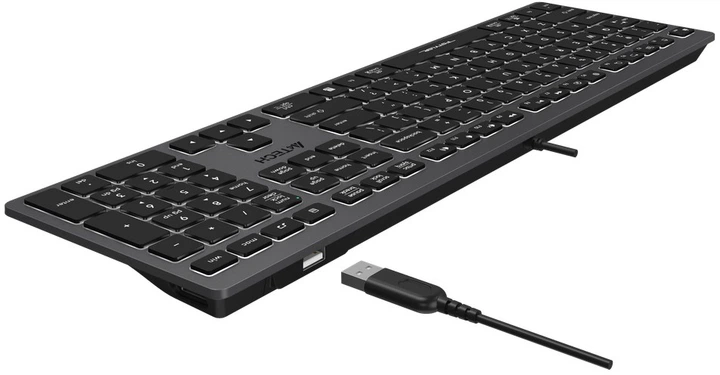 Klawiatura przewodowa A4Tech Fstyler FX60H USB Grey White Backlit (A4TKLA47125) - obraz 7