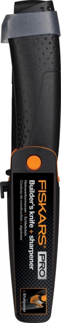 Nóż budowlany Fiskars z ostrzałką w etui (1023617/156016) - obraz 2