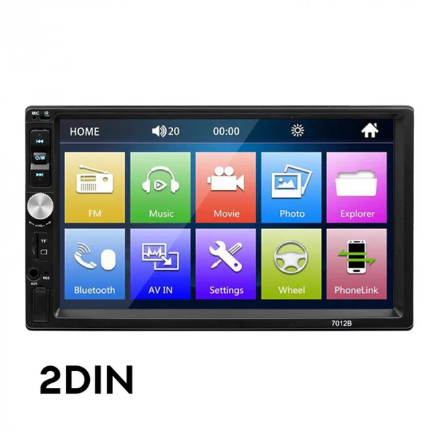 Автомагнитола 2DIN MP5 7012B FM/Bluetooth/TF с пультом black - изображение 2