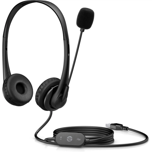 Навушники з мікрофоном HP Stereo G2 дротові USB 1.8м чорний (428H5AA) - Фото 5 Навушники з мікрофоном HP Stereo G2 дротові USB 1.8м чорний (428H5AA) - зображення 5