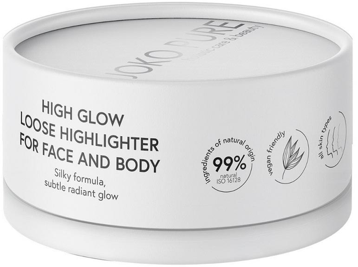 Хайлайтер для обличчя та тіла Joko Pure Holistic Care & Beauty High Glow Loose Powder Highlighter 6 г (5903216601922) - зображення 1