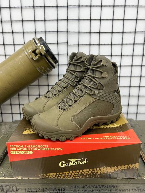 Тактичні зимові черевики Tactical Boots Gepard Olive 43 - зображення 2