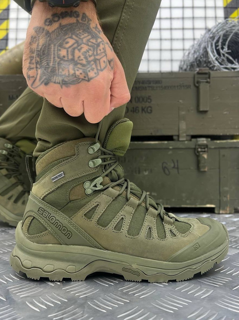 Тактичні берці Salomon Quest 4D GTX Forces 2 Olive 44 - зображення 1