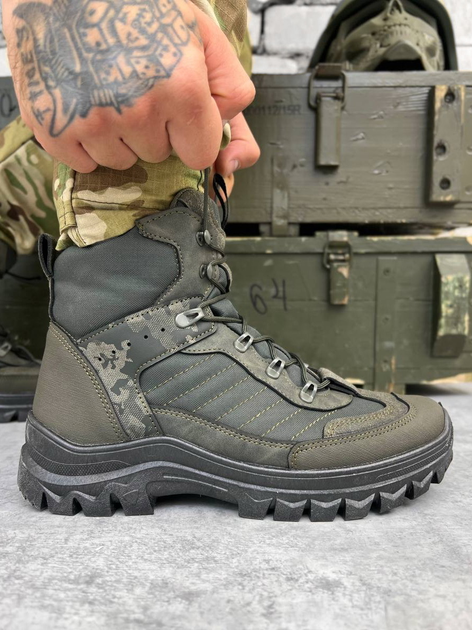 Тактичні зимові черевики Tactical Boots Olive 45 - зображення 1