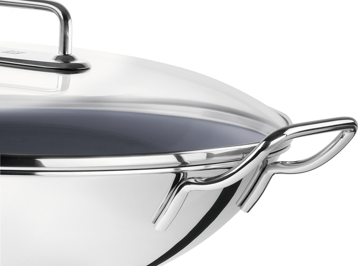 Patelnia Wok z pokrywką Zwilling Plus z powłoką Ceraforce Ultra 32 cm (40992-032-0) - obraz 2