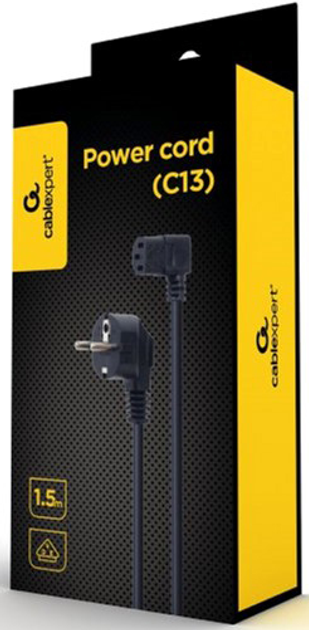 Кабель живлення Cablexpert IEC-C13 - CEE7/7 1.5 м (PC-186A-VDE1B-1.5M) - зображення 3