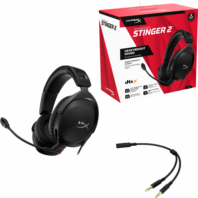 Słuchawki HyperX Cloud Stinger 2 Wired Black (519T1AA) - obraz 9